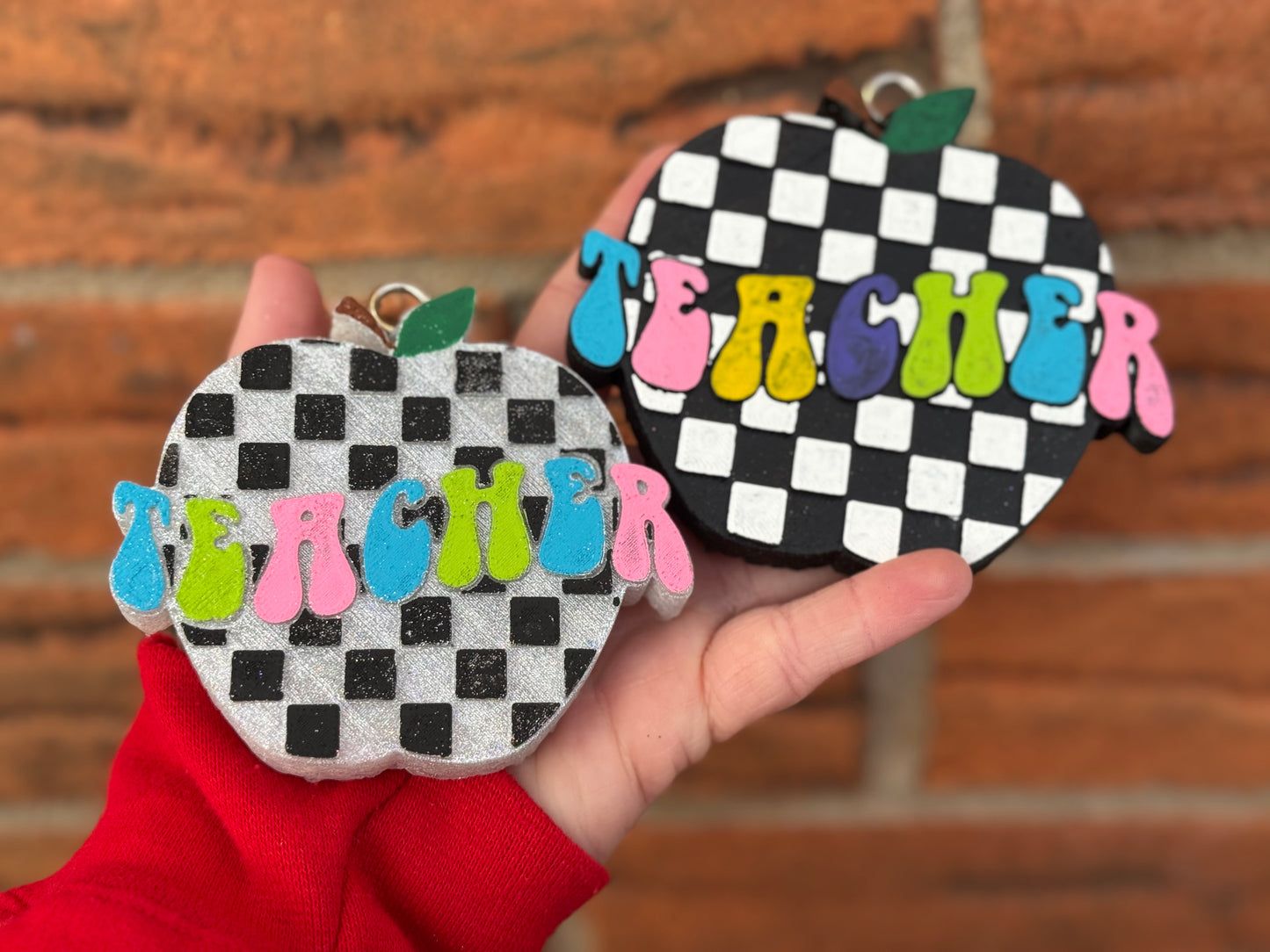 Checkered Teacher Apple.