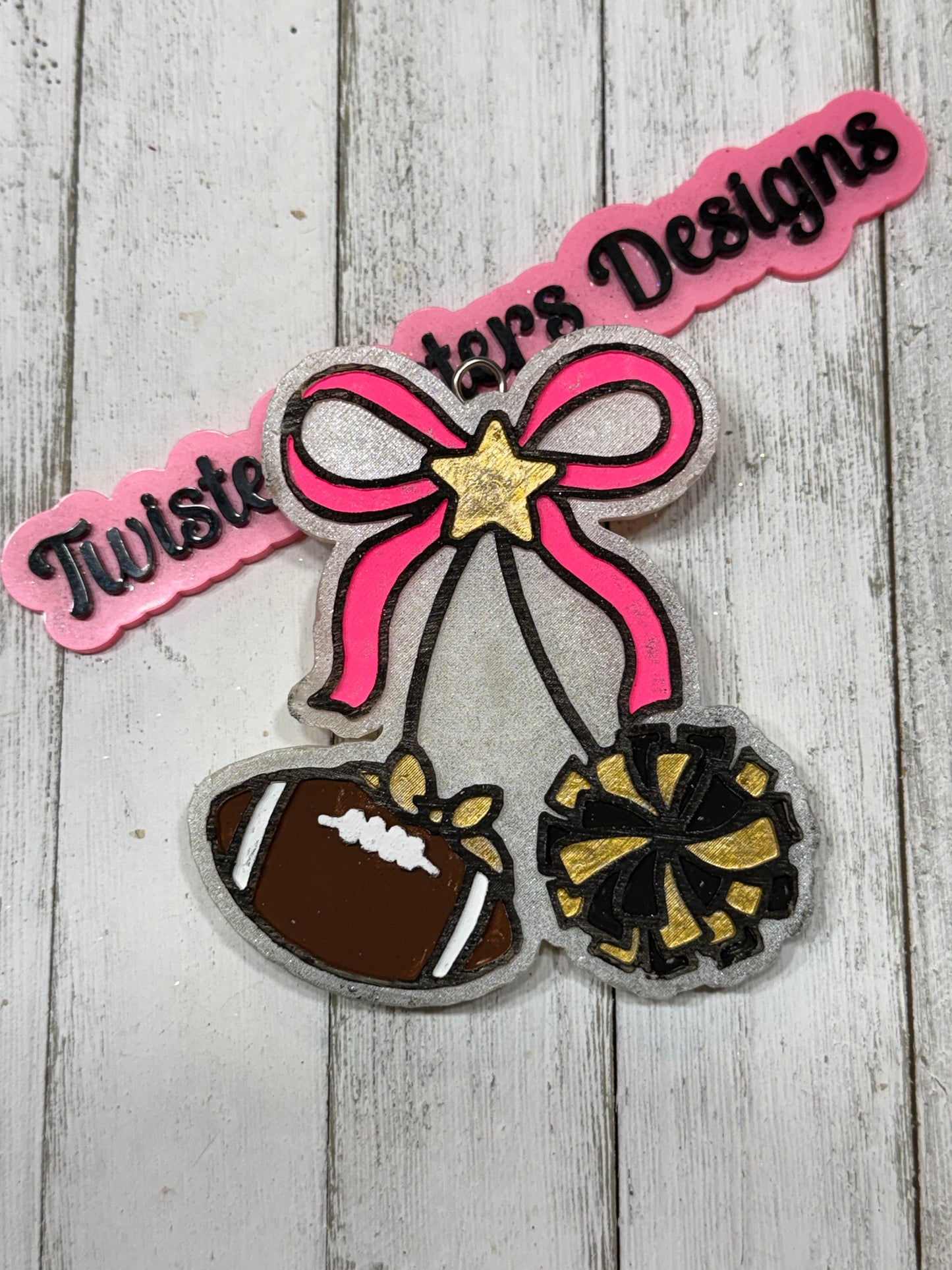 Football Cheer Bow.