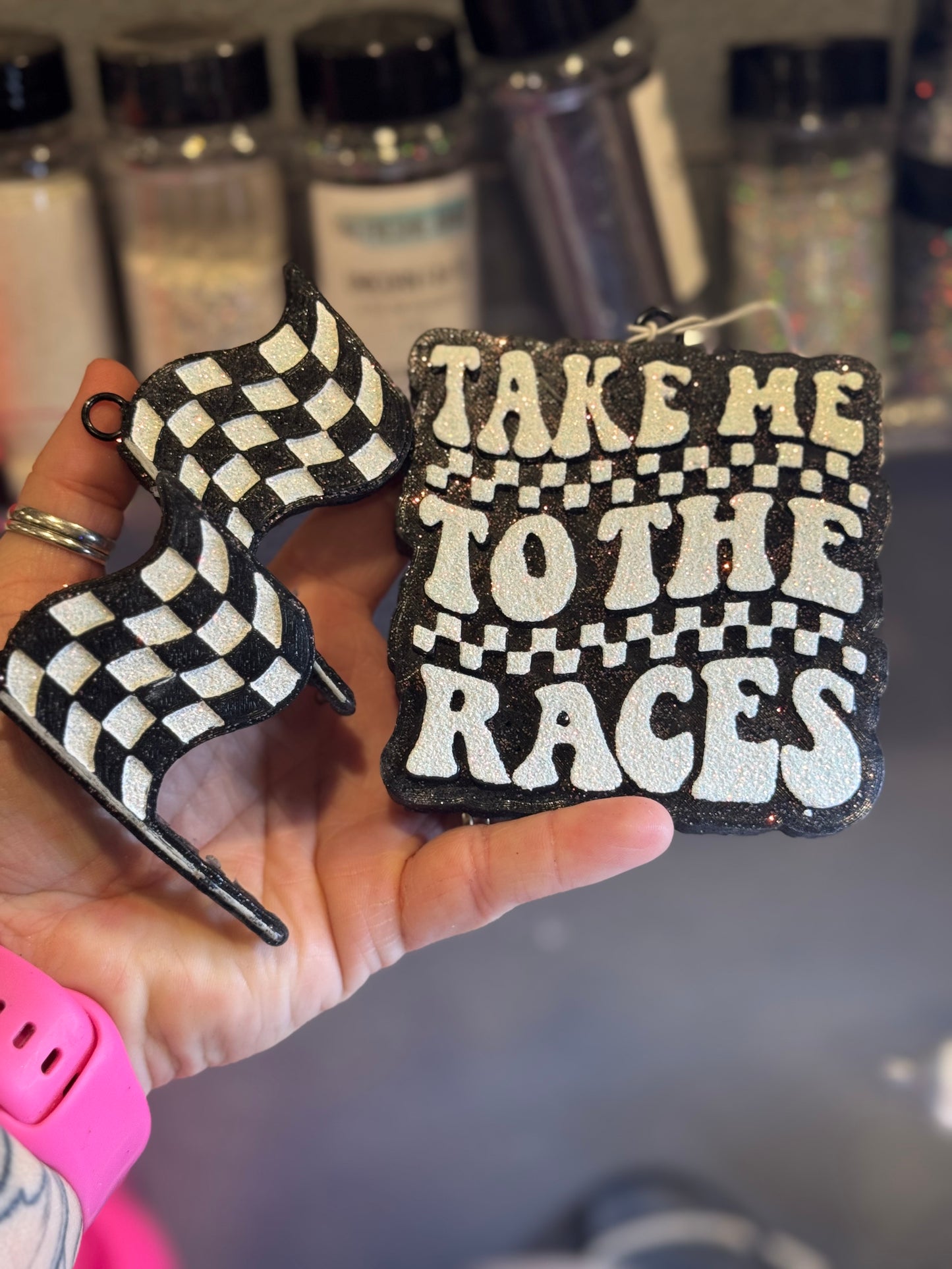 Checkered Flags. {VC}