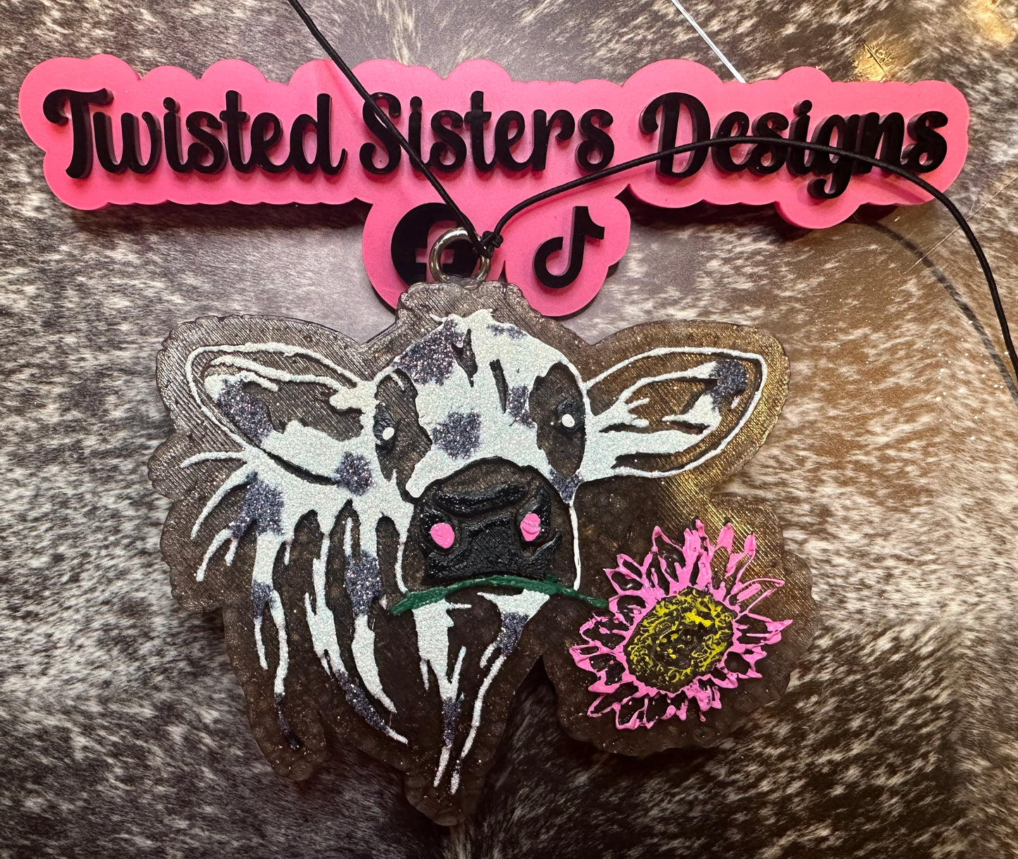 Cow w/ Flower.