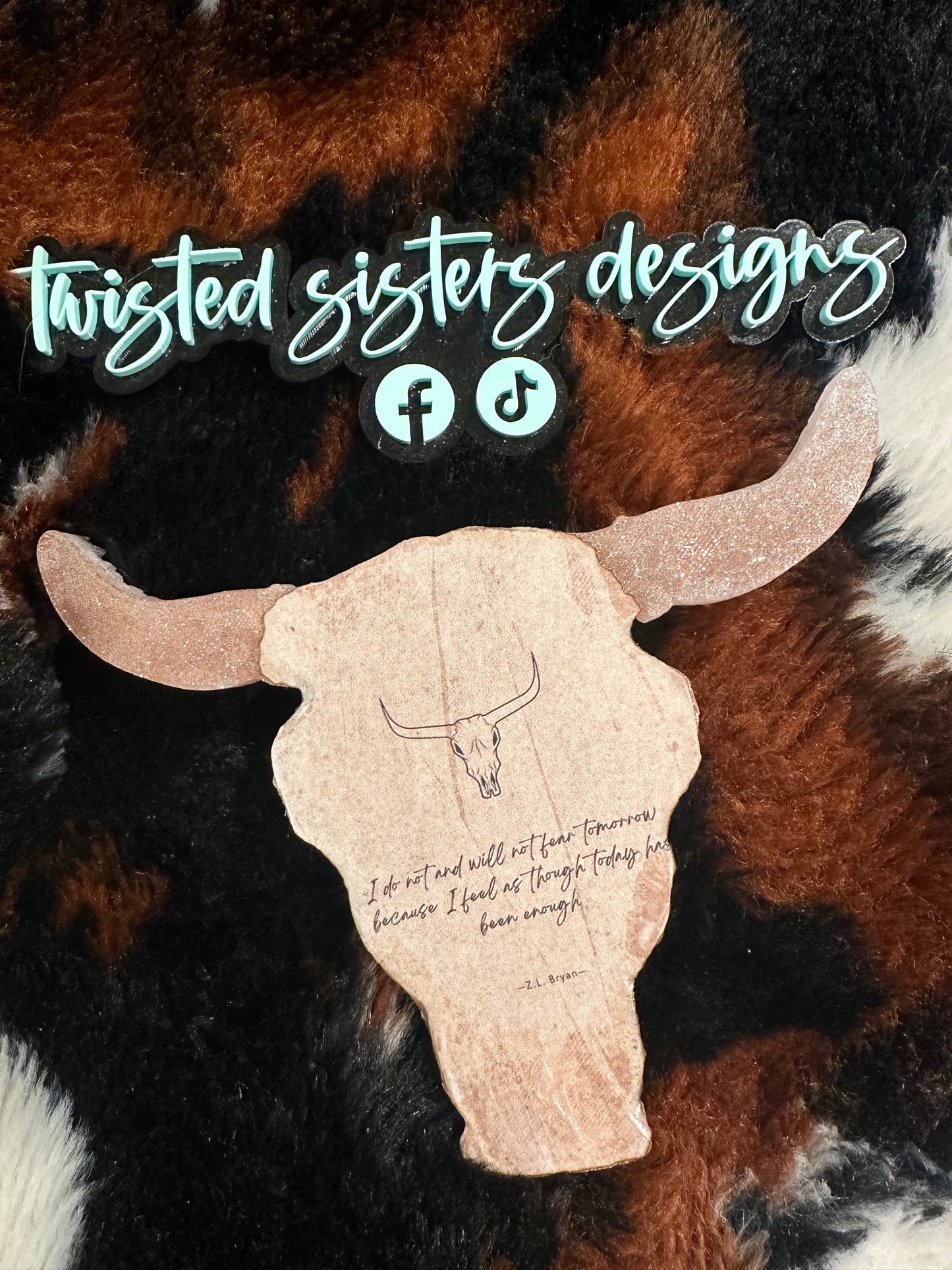 Tissue Paper Bull Skull.