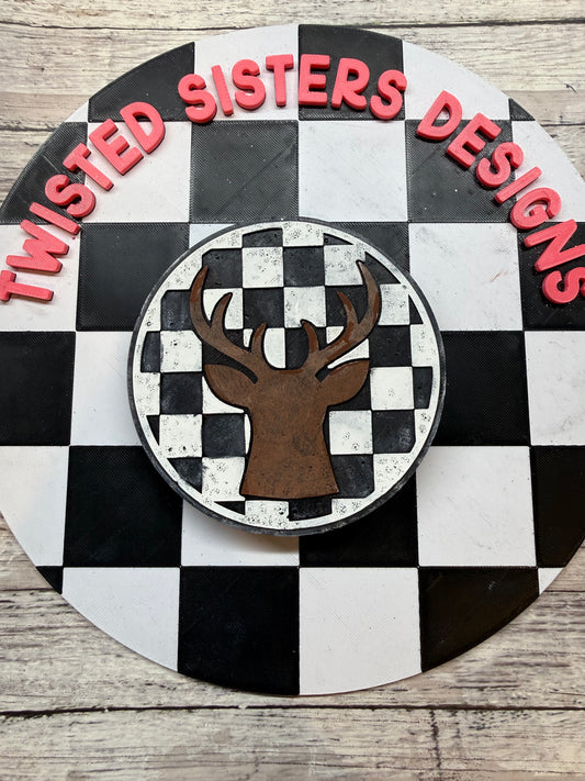 Checkered Deer - Bourbon & Bowties