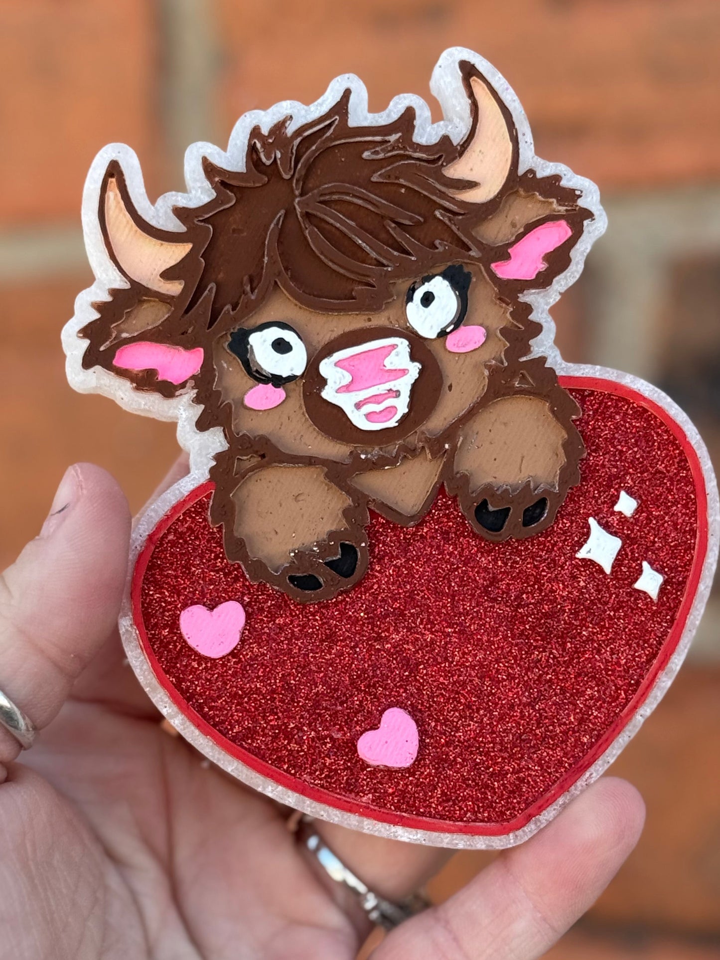 Cow w/ a Heart.