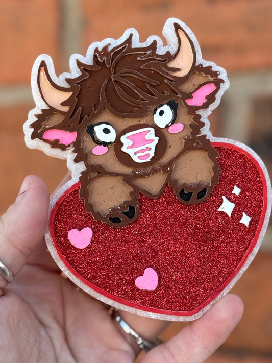 Cow w/ a Heart.
