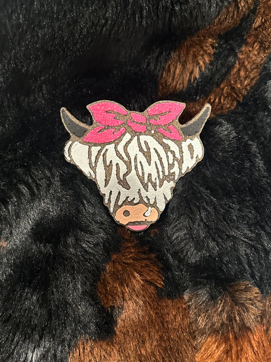 Highland Cow w/ Bow. {VC}